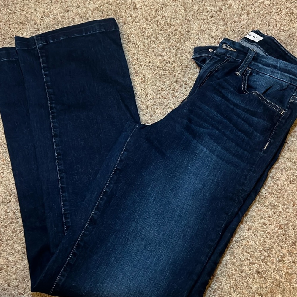 Flying Monkey dark blue flare jean